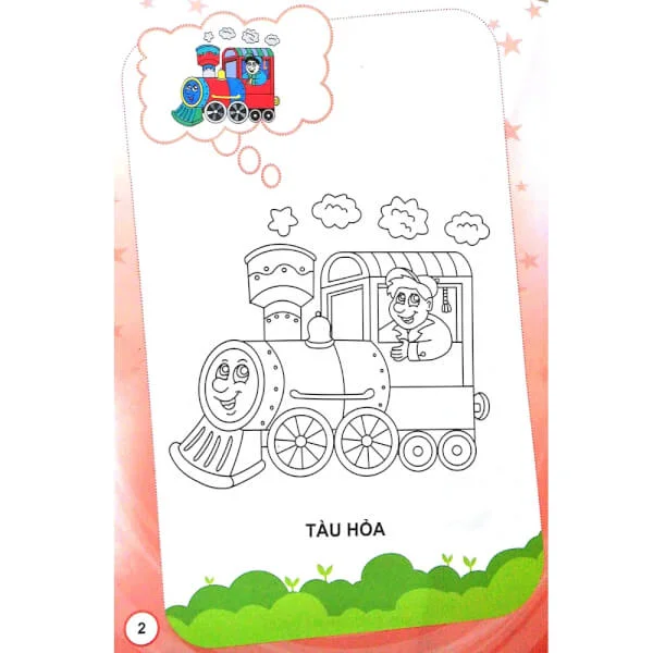 Bé tập tô màu - Phương tiện giao thông B10
