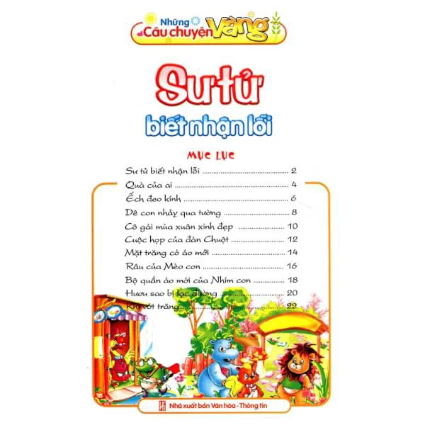 Những câu chuyện vàng - Sư tử biết nhận lỗi B15