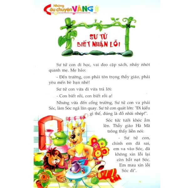 Những câu chuyện vàng - Sư tử biết nhận lỗi B15