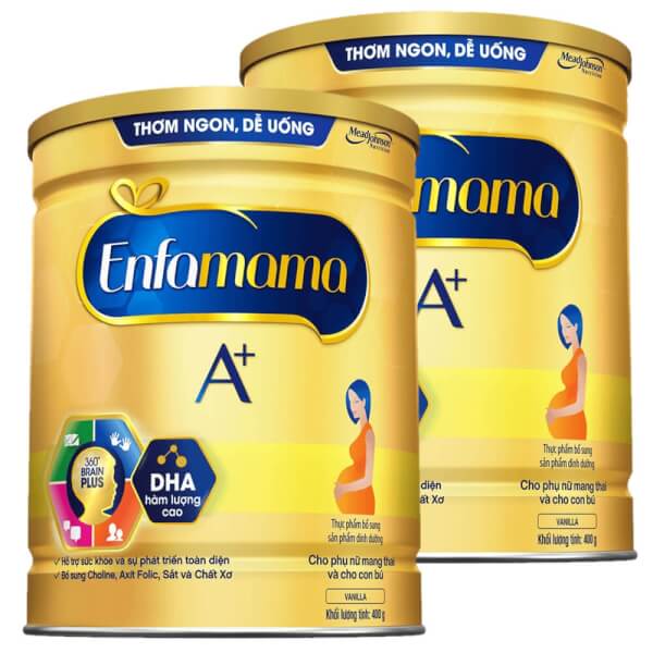 Combo 2 lon Sữa Enfamama A+ 400g hương vani