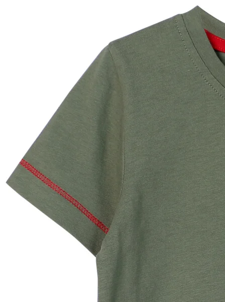 Áo thun bé trai tay ngắn CF B0520013 Xanh