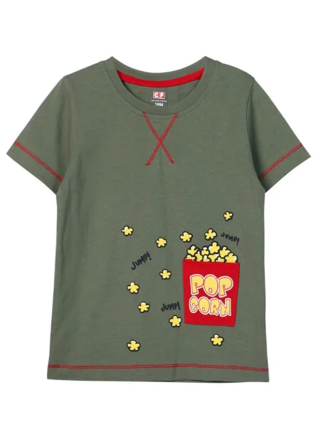 Áo thun bé trai tay ngắn CF B0520013 Xanh