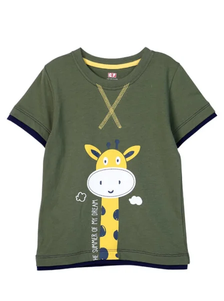 Áo thun bé trai tay ngắn CF B0520012 Xanh