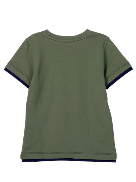 Áo thun bé trai tay ngắn CF B0520012 Xanh