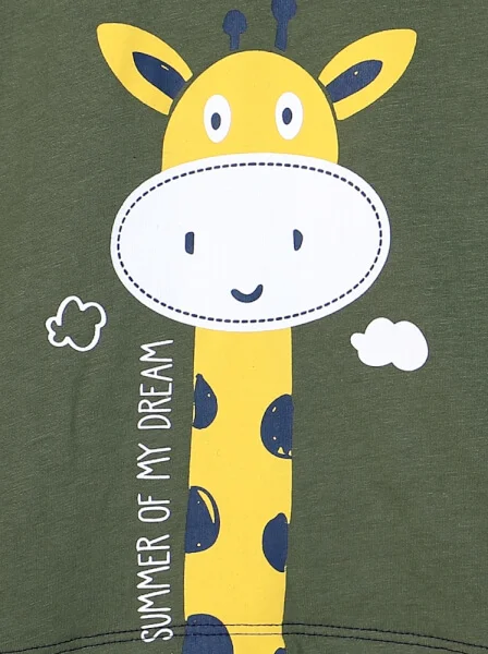 Áo thun bé trai tay ngắn CF B0520012 Xanh