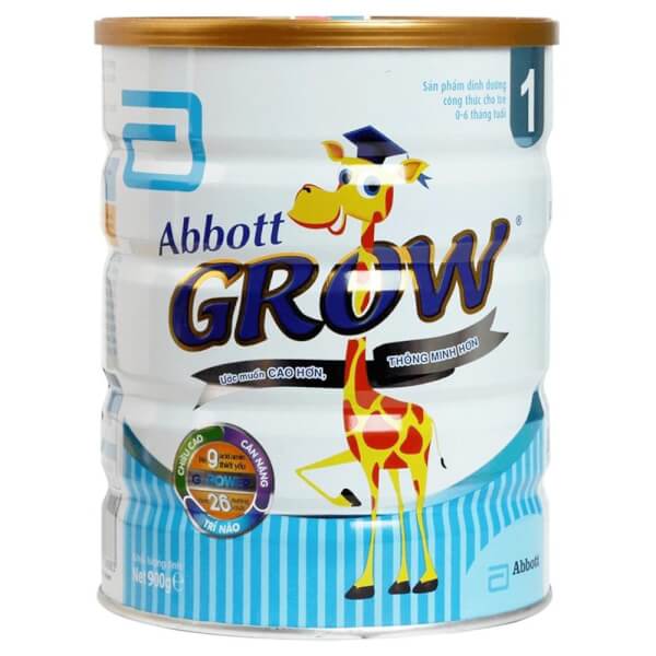 Combo 2 lon Sữa Abbott Grow 1 900g (0-6 tháng)