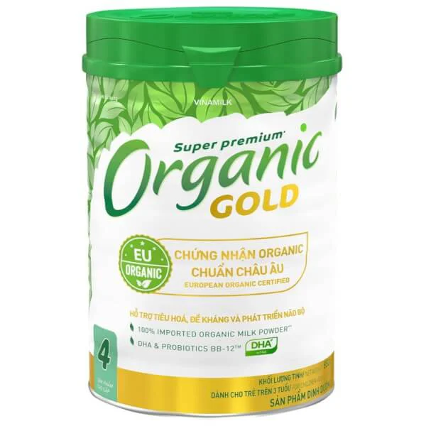 Sữa Vinamilk Organic Gold 4 850g (trên 3 tuổi)
