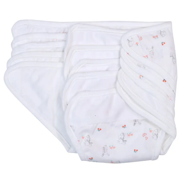 Tã vải sơ sinh dán 5 cái CF I129016 (cỡ 1/2/3,Trắng)