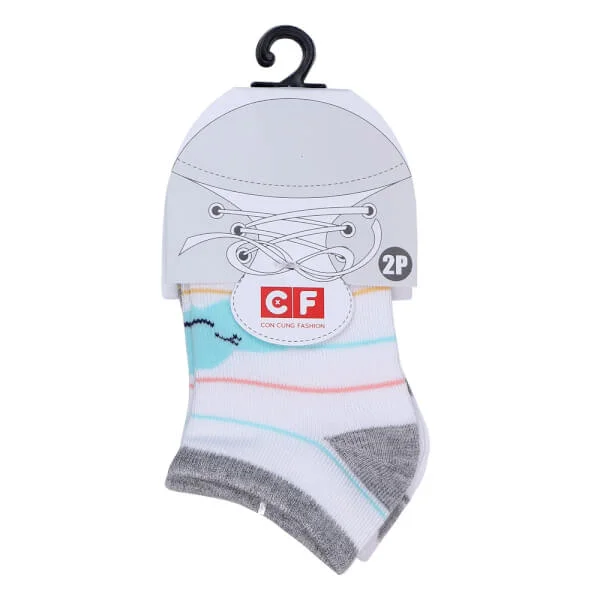 Cặp 2 đôi vớ bé trai Bamboo CF I0120019 (6-12M,Nhiều màu)