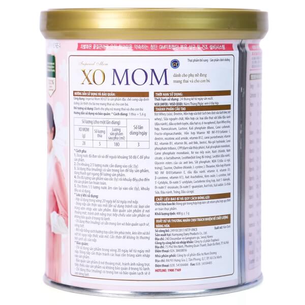 Sữa bầu XO Mom GT 400g