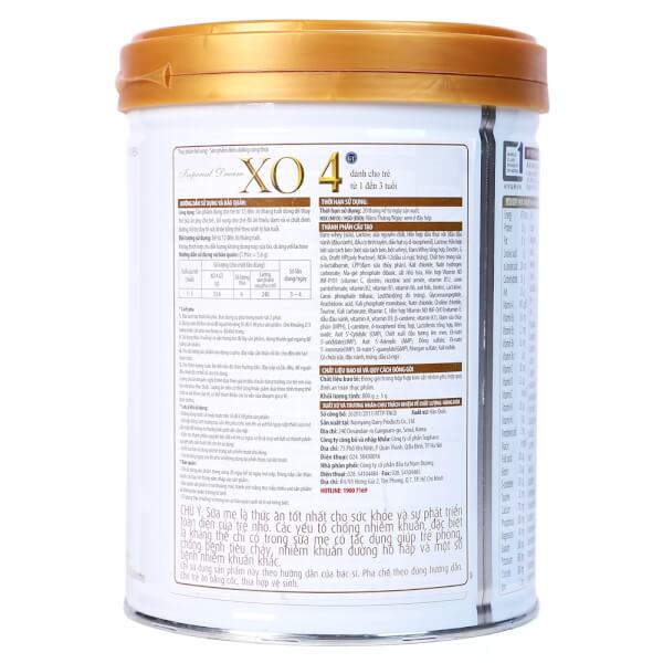 Sữa XO số 4 800g (1-3 tuổi)