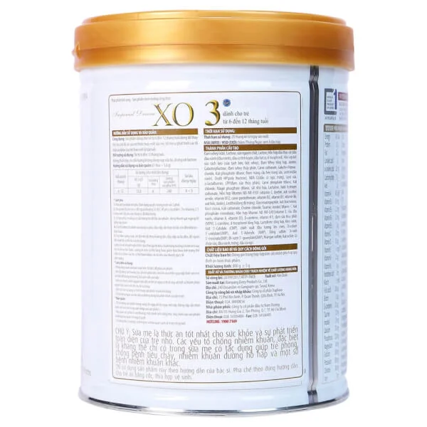 Sữa XO số 3 800g (6-12 tháng)