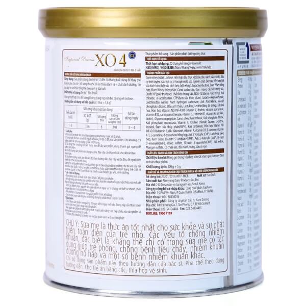 Sữa XO số 4 400g (1-3 tuổi)