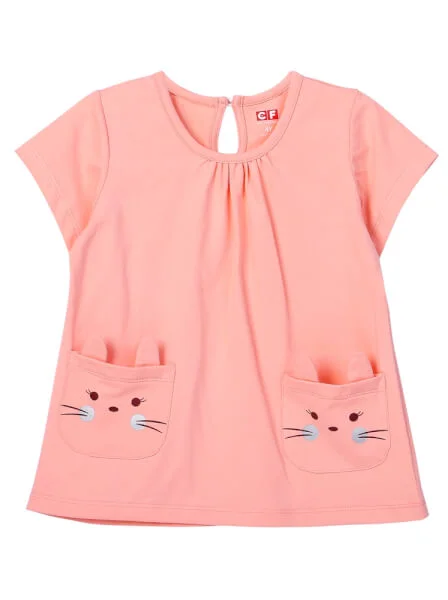 Bộ thun bé gái dài CF G0620010 Hồng