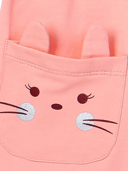 Bộ thun bé gái dài CF G0620010 Hồng