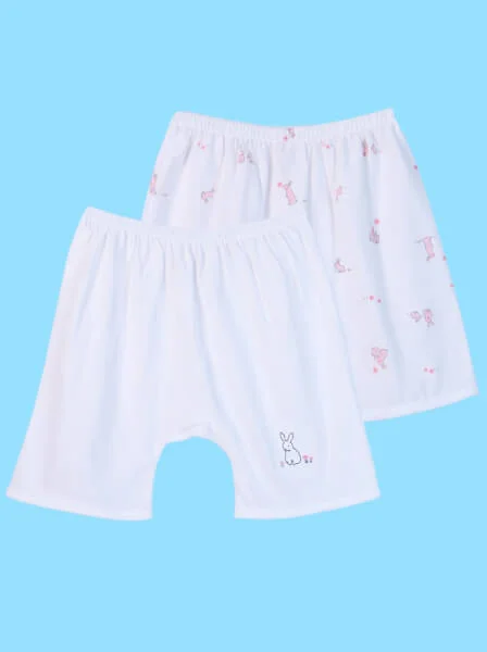 Cặp quần sơ sinh ngắn CF I0420007 (Hồng cam)