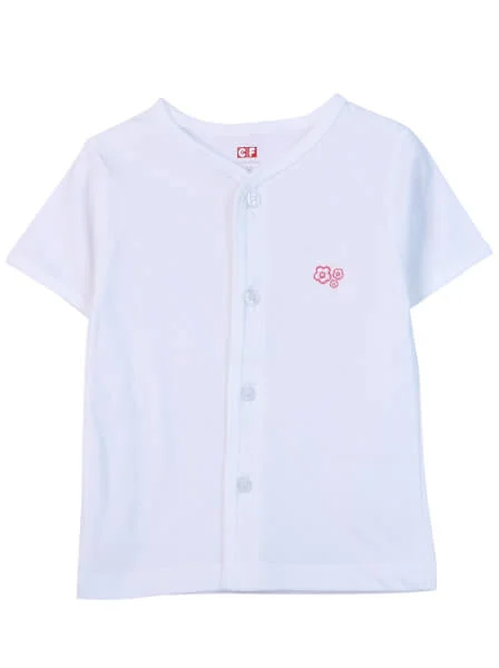 Cặp áo sơ sinh cài giữa tay ngắn CF I0420006 (Hồng)