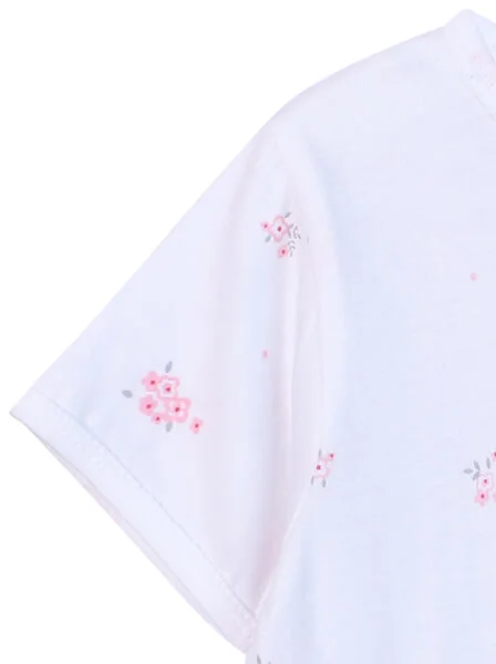 Cặp áo sơ sinh cài giữa tay ngắn CF I0420006 (Hồng)