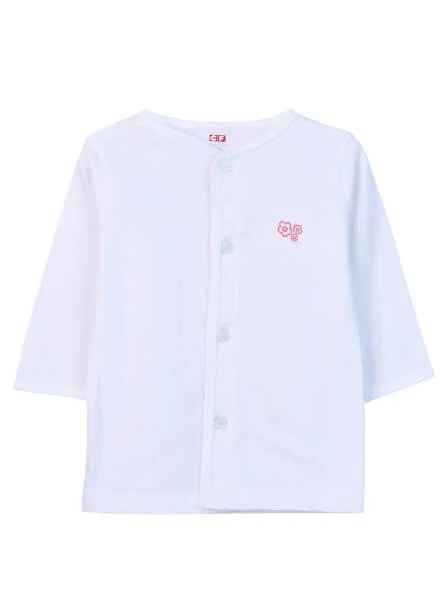 Cặp áo sơ sinh cài giữa tay dài CF I0420006 (Hồng)