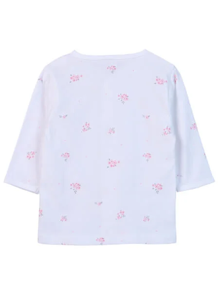 Cặp áo sơ sinh cài giữa tay dài CF I0420006 (Hồng)