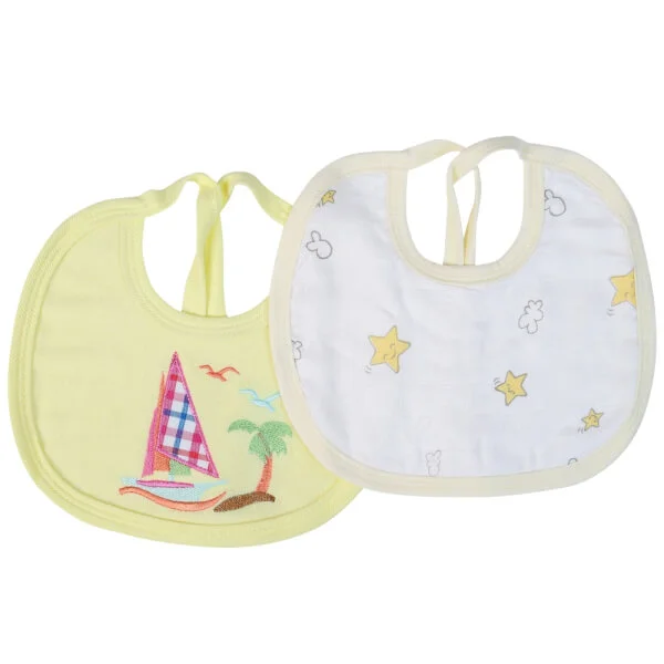 Yếm sơ sinh cột dây 2 cái CF I129018 (2,Vàng)