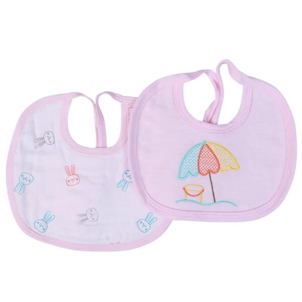 Yếm sơ sinh cột dây 2 cái CF I129018 (2,Hồng)