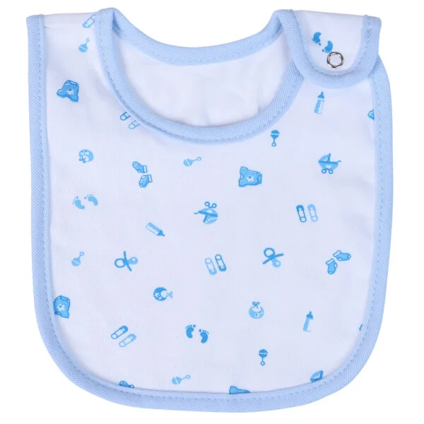 Yếm sơ sinh cài nút 2 cái CF I129017 (1,Xanh)