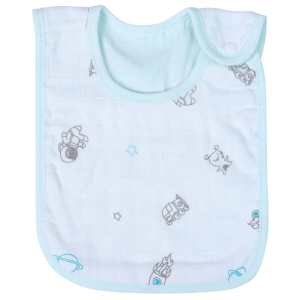 Yếm sơ sinh cài nút 2 cái CF I129017 (1,Xanh ngọc)