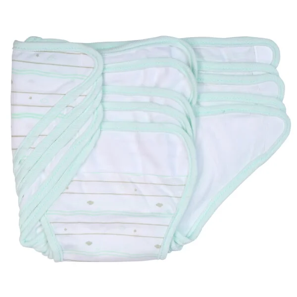 Tã vải sơ sinh dán 5 cái CF I129016 (cỡ 1/2/3,Xanh ngọc)