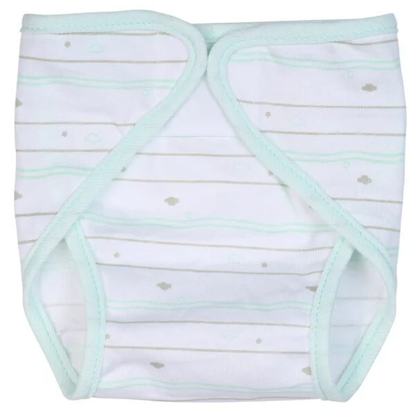 Tã vải sơ sinh dán 5 cái CF I129016 (cỡ 1/2/3,Xanh ngọc)