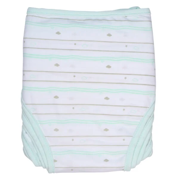 Tã vải sơ sinh dán 5 cái CF I129016 (cỡ 1/2/3,Xanh ngọc)