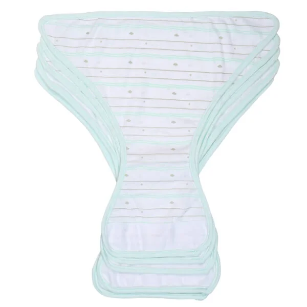 Tã vải sơ sinh dán 5 cái CF I129016 (cỡ 1/2/3,Xanh ngọc)