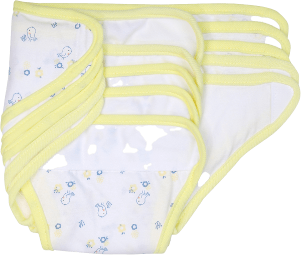 Tã vải sơ sinh dán 5 cái CF I129016 (cỡ 1/2/3,Vàng)