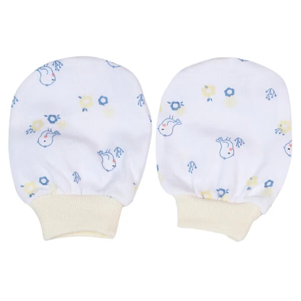 Bộ nón bao tay chân sơ sinh bo CF I129013 (NB,Vàng)