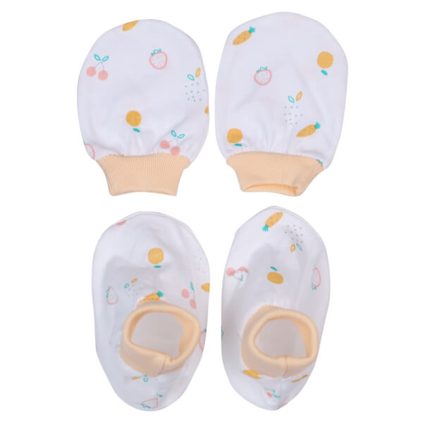 Bộ bao tay chân sơ sinh bo CF I129011 (NB,Cam)