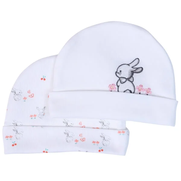 Nón sơ sinh bo 2 cái CF I129015 (2,Trắng)