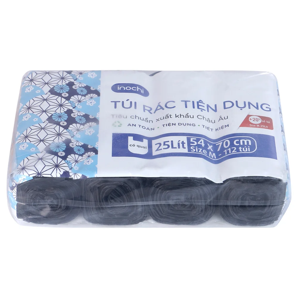 Lô túi rác tiện dụng Soji 4 x 25L