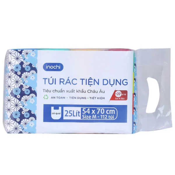 Combo 2 Lô túi rác màu tiện dụng Soji 4 x 25L (4 màu)