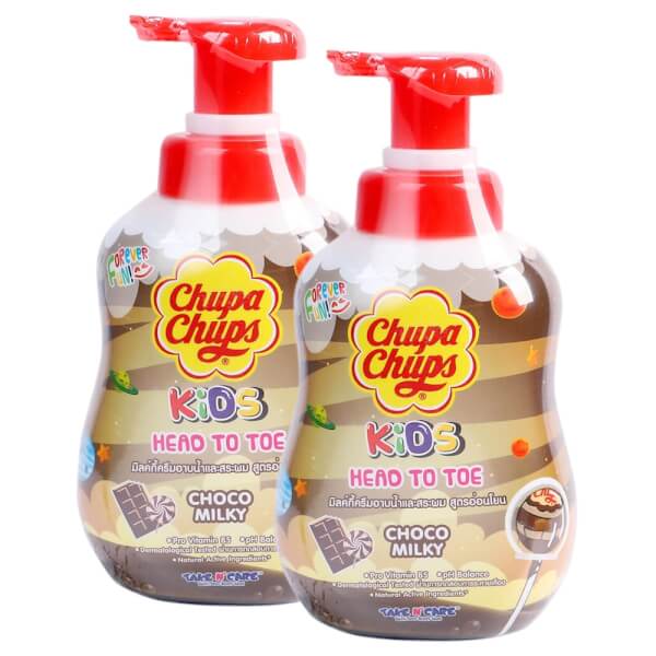 Combo 2 Tắm gội toàn thân hương kẹo socola Chupa Chups 500ml