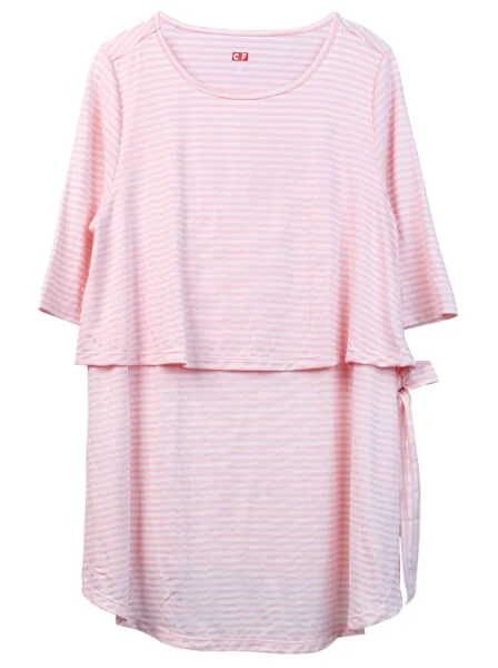 Áo bầu CF W0420001 Sọc hồng