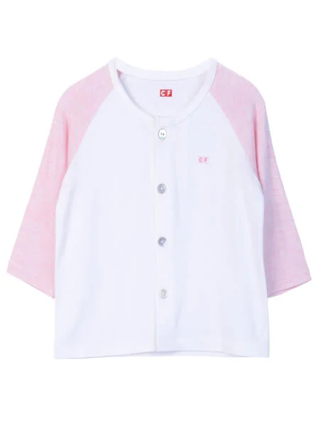 Bộ sơ sinh dài vải kháng khuẩn CF I0820016 (3M/6M/9M,Hồng)