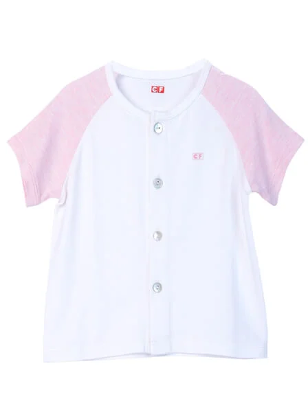 Bộ sơ sinh ngắn vải kháng khuẩn CF I0820013 (3M/6M/9M,Trắng)