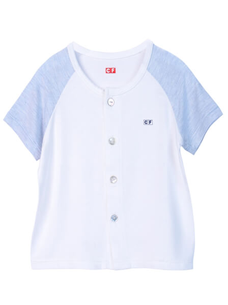 Bộ sơ sinh ngắn vải kháng khuẩn CF I0820015 (3M/6M/9M,Trắng)