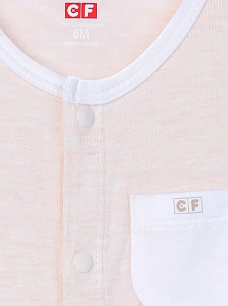 Body sơ sinh dài vải kháng khuẩn CF I0820023 (3M/6M/9M/12M,Vàng)