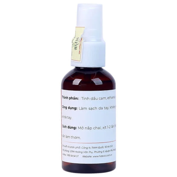 Xịt Thơm Cam HAEVA - Sweet Orange 50ml