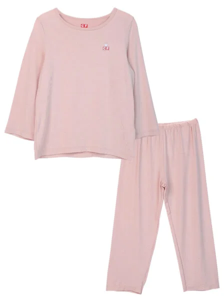 Bộ thun bé gái dài CF G0520001 (Màu da)