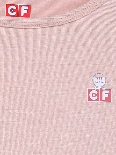 Bộ thun bé gái dài CF G0520001 (Màu da)