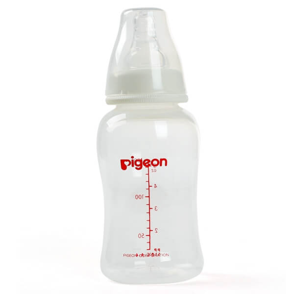 Combo 2 Bình sữa Pigeon Streamline gồm 1 bình sữa 250ml (Giảm 15%) và 1 bình sữa 150ml