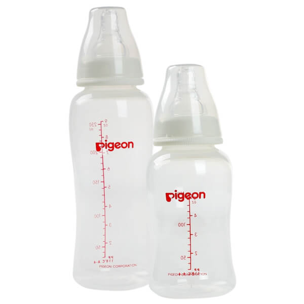 Combo 2 Bình sữa Pigeon Streamline gồm 1 bình sữa 250ml (Giảm 15%) và 1 bình sữa 150ml