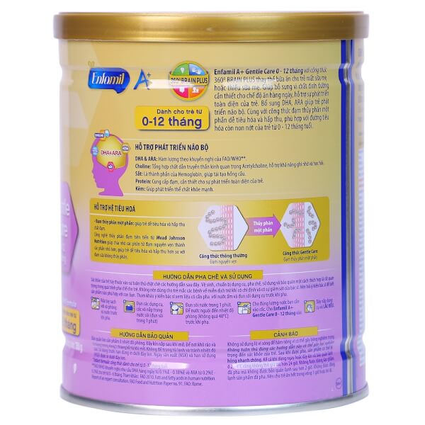 Sữa Enfamil A+ Gentle Care Infant Formula 350g (0-12 tháng)